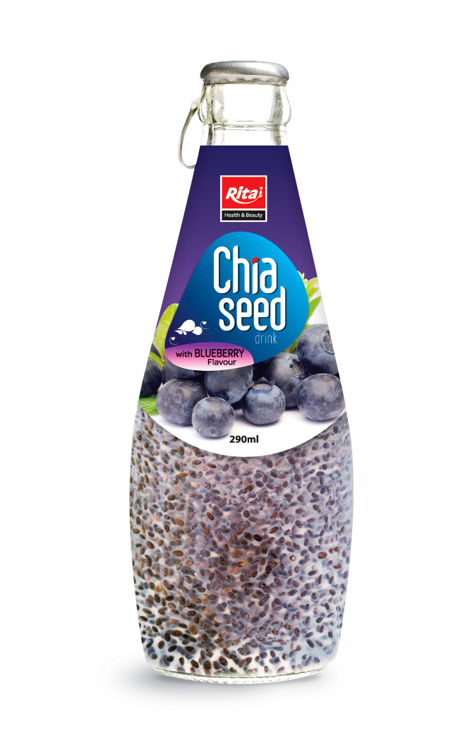 290ml شيا المشروبات البذور مع نكهة التوت